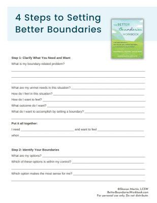 Boundaries Worksheet Image Live Well With Sharon Martin Worksheets