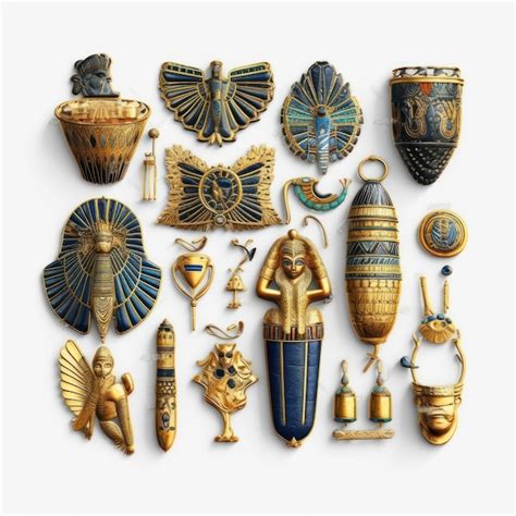 Premium AI Image A Collection Of Egyptian Artifacts Including A