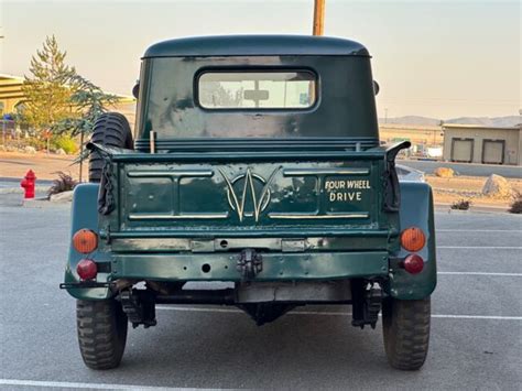 Jeep Cj Pickup Green Wd Manual Willys Overland For Sale Jeep