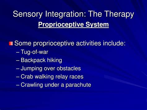 Ppt Sensory Integration Therapy For Children With Autism Powerpoint