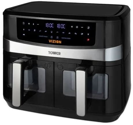 Tower T17100 Vortx Vizion 9L Duo Basket Air Fryer Downtown