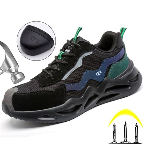 Protective Lightweight Work Shoes Anti Smash Anti Puncture Safety Shoes