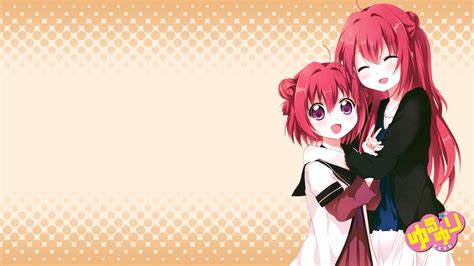 Illustration Redhead Anime Anime Girls Short Hair Yuru Yuri Akaza