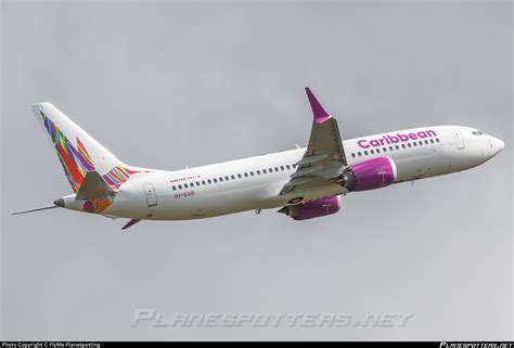 9Y BAR Caribbean Airlines Boeing 737 8 MAX Photo By FlyMe ID 1263897