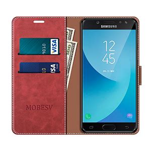 Mobesv Coque Pour Samsung Galaxy J Housse En Cuir Magn Tique