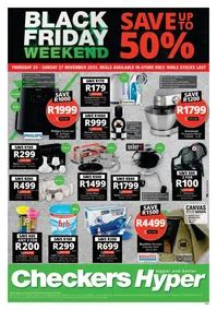 Checkers Hyper Kwazulu Natal Black Friday Weekend November