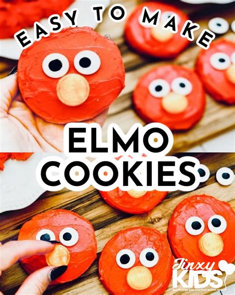 Make Fun and Easy Elmo Cookies! - Jinxy Kids