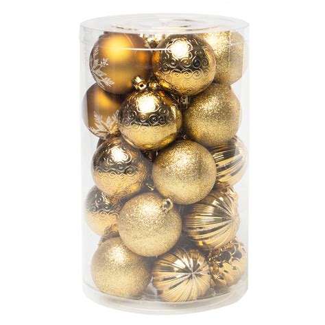 Esferas Christmas Accents Cm Oro Con Plata Piezas Delsol