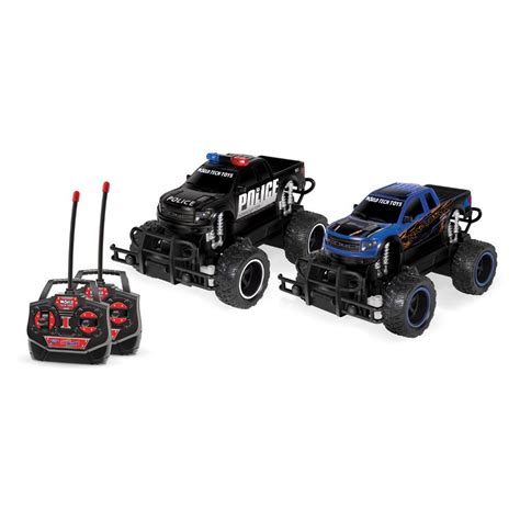 Ford F 150 Svt Raptor Police Pursuit Rtr Electric Remote Control Rc Monster Truck Double Pack