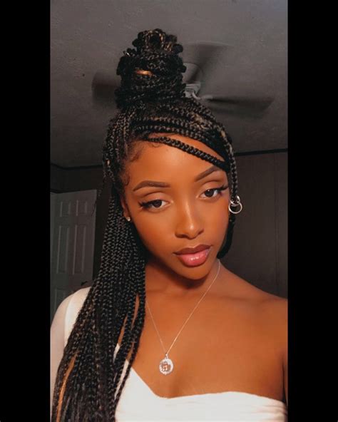 Colored Knotless Braids On Dark Skin A Trendy New Look The Fshn