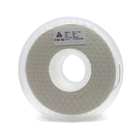 Kiwi3D White PLA 3D Printer Filament | 1.75MM, 1KG Spool