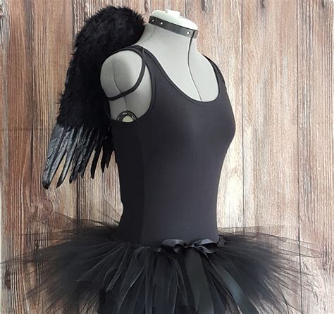 Fallen Angel Adult Black Angel Costume Wings 16 X Etsy