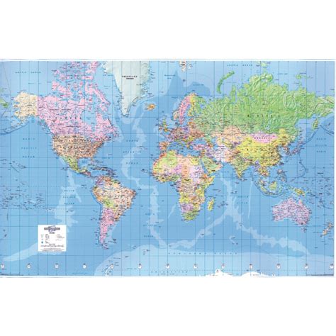 Map Marketing Giant World Political Onestopstationery