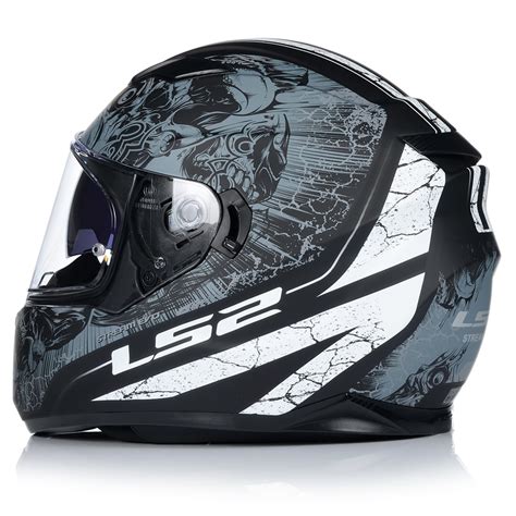 Casca Moto Ls Ff Evo Throne Protectie Uv Gri Negru Mat S