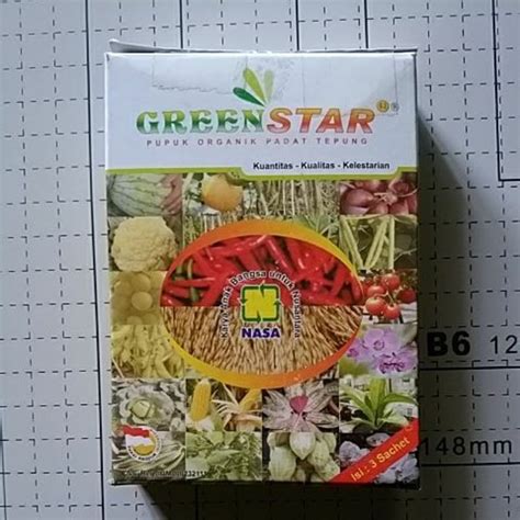 Jual Pupuk Organik Padat Tepung Serbuk Green Star Greenstar Ecer 20g