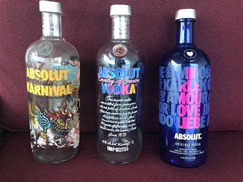 Absolut Limited Edition Bottles Food Drinks Alcoholic Beverages On