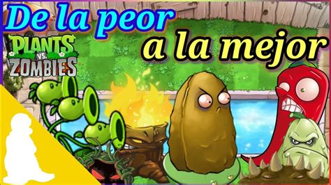 Top De La PEOR A La MEJOR Planta De La PISCINA De Plants Vs Zombies