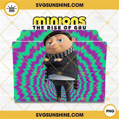 Minions The Rise Of Gru 2022 PNG Movie Poster Wall Art PNG