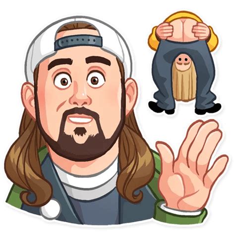 Jay And Silent Bob Funny Cartoon Wall Sticker 12 Pro Sport Stickers