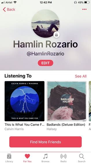 How To Create Apple Music Profile In Ios 11 Beebom