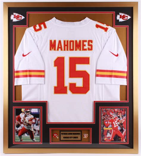 Patrick Mahomes Kansas City Chiefs 32x36 Custom Framed Jersey Display ...