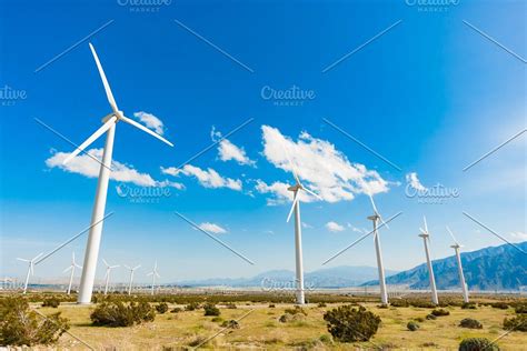 Dramatic Wind Turbine Farm in the De #Sponsored , #Affiliate, #Turbine# ...