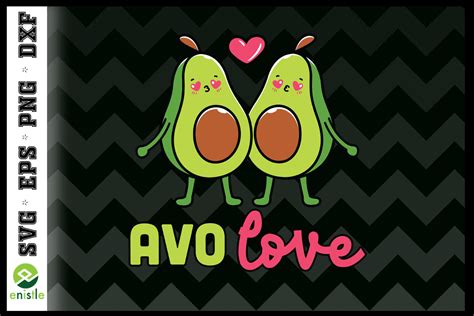 Avocado Couple Love Svg Graphic By Enistle Creative Fabrica