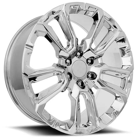 gm split  spoke wheels fr  chrome oem replica rims oem
