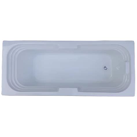 White Sentosa Feet X Feet Fixed Acrylic Bathtub For Bathroom