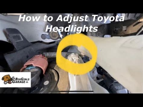 How To Adjust Toyota Headlights Easy Camry Corolla Prius Yaris