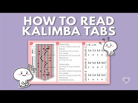 How To Read Kalimba Tabs Number And Letter Notation Kalimba