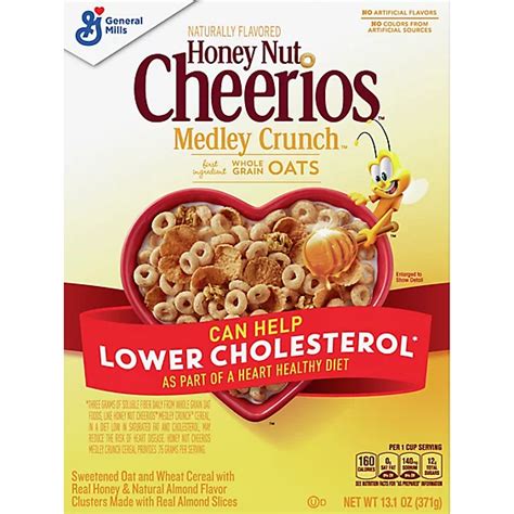 Cheerios Cereal Whole Grain Oats Honey Nut Medley Crunch 13 1 Oz Acme Markets