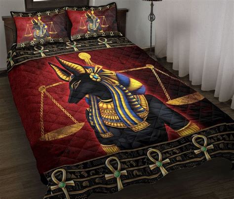 Ancient Egyptian Mythology Culture Bedding Set Duvet Cover And 2