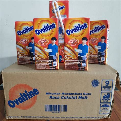 Jual Ovaltine Susu UHT 200ml Susu Cokelat Oval Tine 200ml 1 Dus