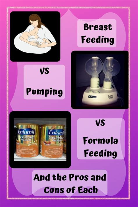 Pros And Cons Of Breastfeeding Vs Pumping Vs Formula Stay At Home