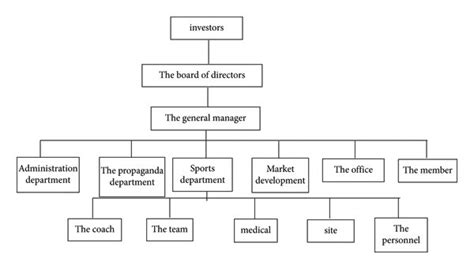 Schematic Diagram Of Organizational Structure Of European Football