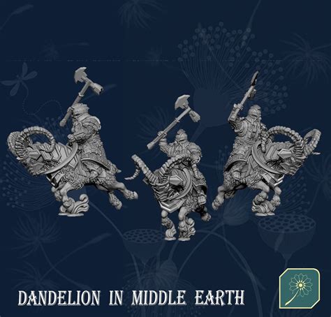 Dwarf Of Metal Mountain Ram Cavalry Mattock Pack 2 Units