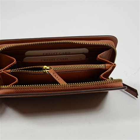 Gérard Darel Tresor Le Portefeuille Wallet Lezard Cognac