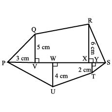 Polygon Abcde Is Divided Into Parts As Shown In The Given Figure Find