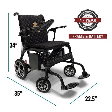 Phoenix Carbon Fiber Folding Electric Wheelchair 26lbs