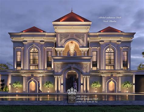 Elegant Modern Villa In Ksa On Behance Villa Exterior Design Classic