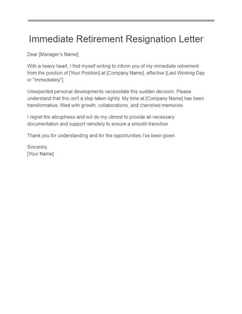 Retirement Resignation Letter Examples How To Write Tips Examples