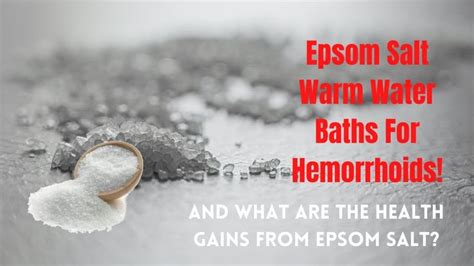 Epsom Salt Warm Water Baths For Hemorrhoids Shorts