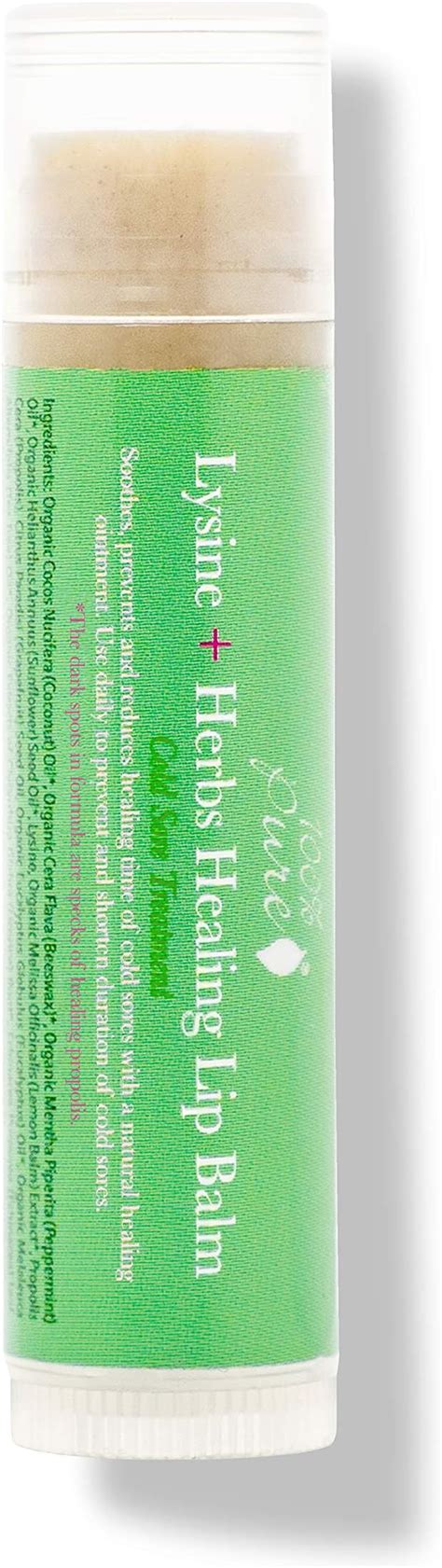 100 Pure Lysine Herbs Healing Lip Balm Natural Soothing