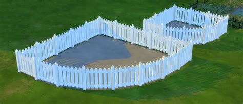 Mod The Sims White Picket Fence And Gates