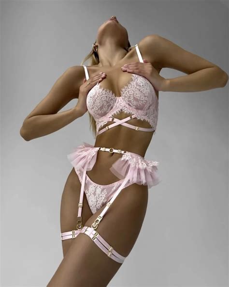 Utellady Delicate Lingerie Ruffled Belt Delicate Underwear See Through