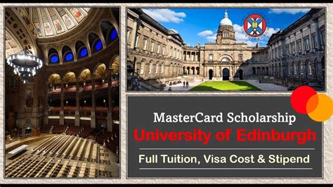 Mastercard Scholarship At University Of Edinburgh Full Tuition Visa