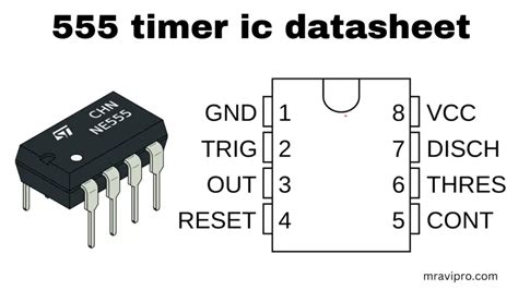 NE555 Timer Ic Datasheet Full Details PDF Download Free | MrAviPro