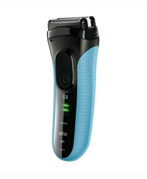 Braun Series 3 Pro Skin 3040s Wet Dry Electric Shaver Blue Blue 3040 S