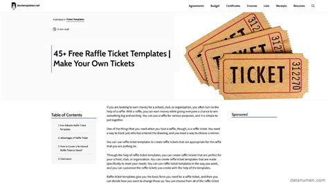 11 Best Word Raffle Ticket Template Sites (2024) [FREE]